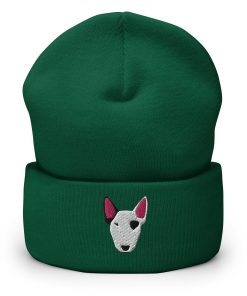 bullterrier bestickte warme umgeschlagene hut bullterrier liebhaber geschenk 6008