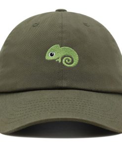 chamäleon premium vaterhut gestickte baseballkappe mit amazonas dschungelmotiv 1615