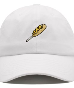 corndog premium vaterhut gestickte baseballkappe für foodies 7471