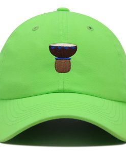 djembe premium vaterhut gestickte baseballkappe mit afrikanischem trommel motiv 3749