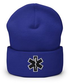 emt schwarz symbol bestickte warme winter umgeschlagene hut rettungssanitäter hut 4527