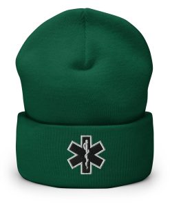 emt schwarz symbol bestickte warme winter umgeschlagene hut rettungssanitäter hut 6342