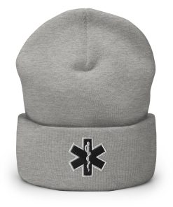 emt schwarz symbol bestickte warme winter umgeschlagene hut rettungssanitäter hut 8573