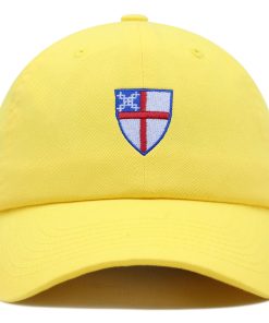 episkopales wappen premium vaterhut gestickte baumwoll baseballkappe 6735