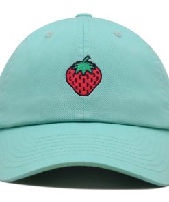 Erdbeere Premium Vaterhut Gestickte Baumwoll Baseballkappe für Foodies erdbeere premium vaterhut gestickte baumwoll baseballkappe für foodies 1819