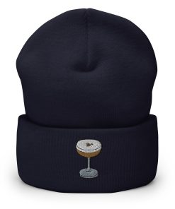 Espresso Martini Bestickte Warme Winter Umgeschlagene Hut Cocktail Beanie espresso martini bestickte warme winter umgeschlagene hut cocktail beanie 1966