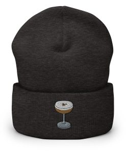 Espresso Martini Bestickte Warme Winter Umgeschlagene Hut Cocktail Beanie espresso martini bestickte warme winter umgeschlagene hut cocktail beanie 4073
