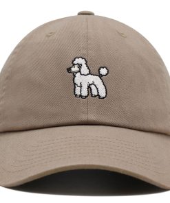 fancier pudel premium vaterhut gestickte baseballkappe mit welpen 3778