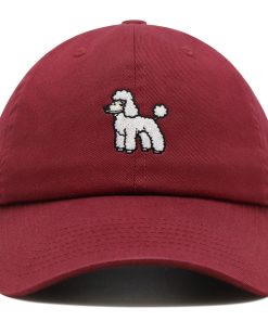 fancier pudel premium vaterhut gestickte baseballkappe mit welpen 5603