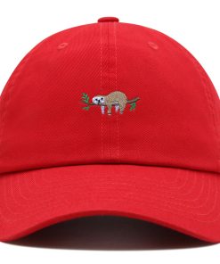 faultier premium vaterhut gestickte baumwoll baseballkappe im zoo stil 3228