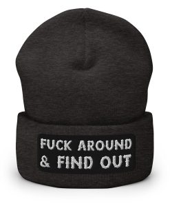 Fck Around And Find Out Bestickte Warme Winter Umgeschlagene Hut fck around and find out bestickte warme winter umgeschlagene hut 3479