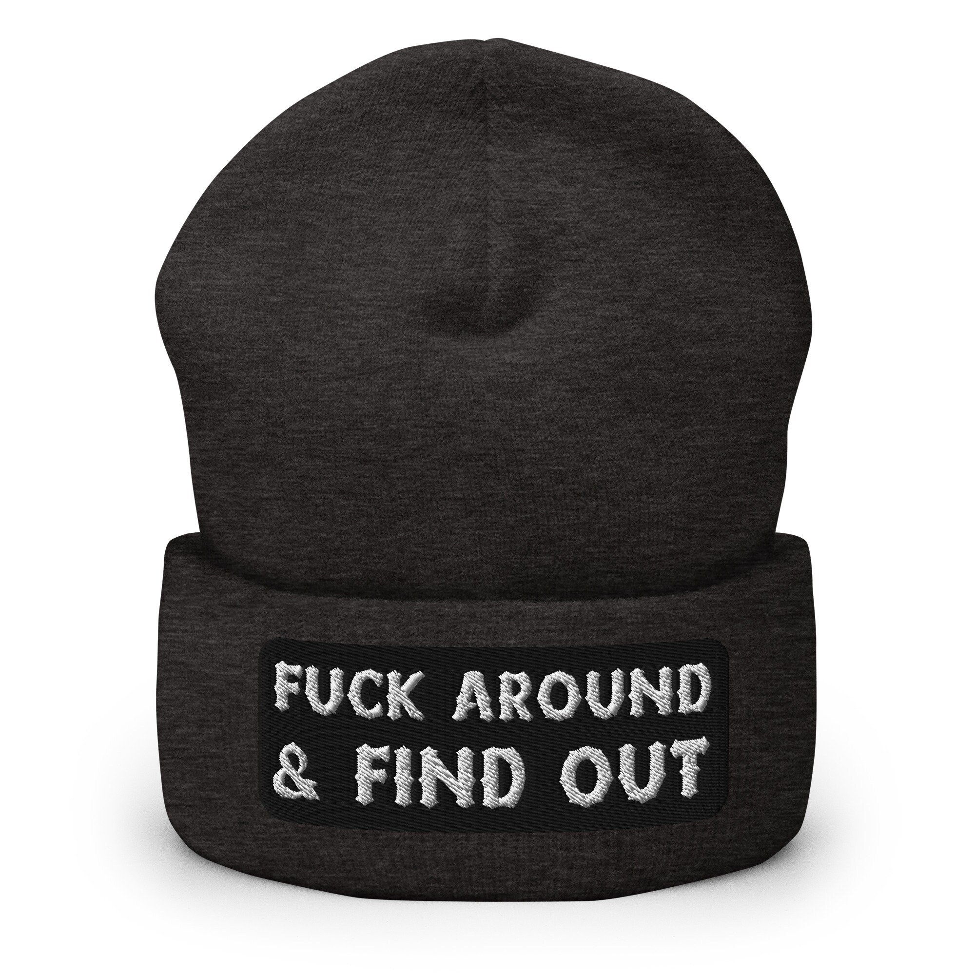 Fck Around And Find Out Bestickte Warme Winter Umgeschlagene Hut fck around and find out bestickte warme winter umgeschlagene hut 3479