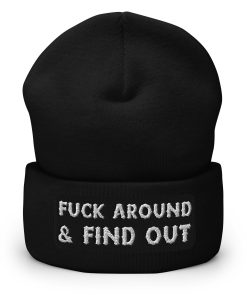 Fck Around And Find Out Bestickte Warme Winter Umgeschlagene Hut fck around and find out bestickte warme winter umgeschlagene hut 3959