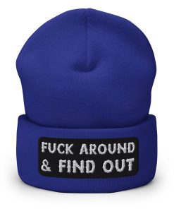 Fck Around And Find Out Bestickte Warme Winter Umgeschlagene Hut fck around and find out bestickte warme winter umgeschlagene hut 4083