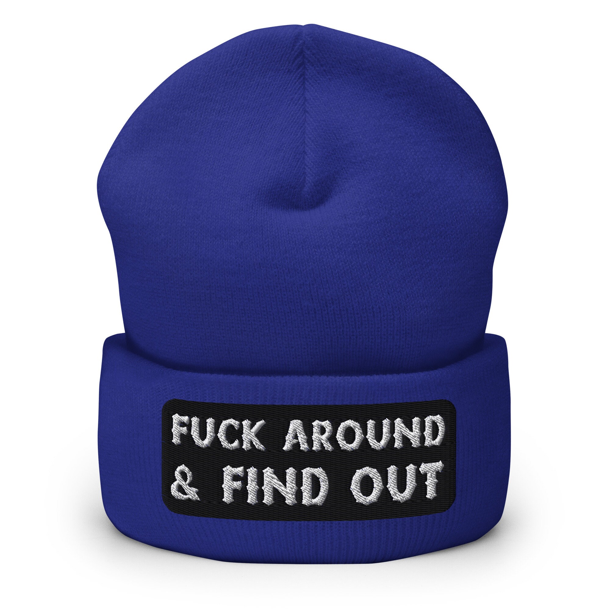 Fck Around And Find Out Bestickte Warme Winter Umgeschlagene Hut fck around and find out bestickte warme winter umgeschlagene hut 4083