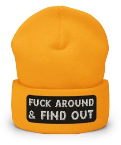 Fck Around And Find Out Bestickte Warme Winter Umgeschlagene Hut fck around and find out bestickte warme winter umgeschlagene hut 4628