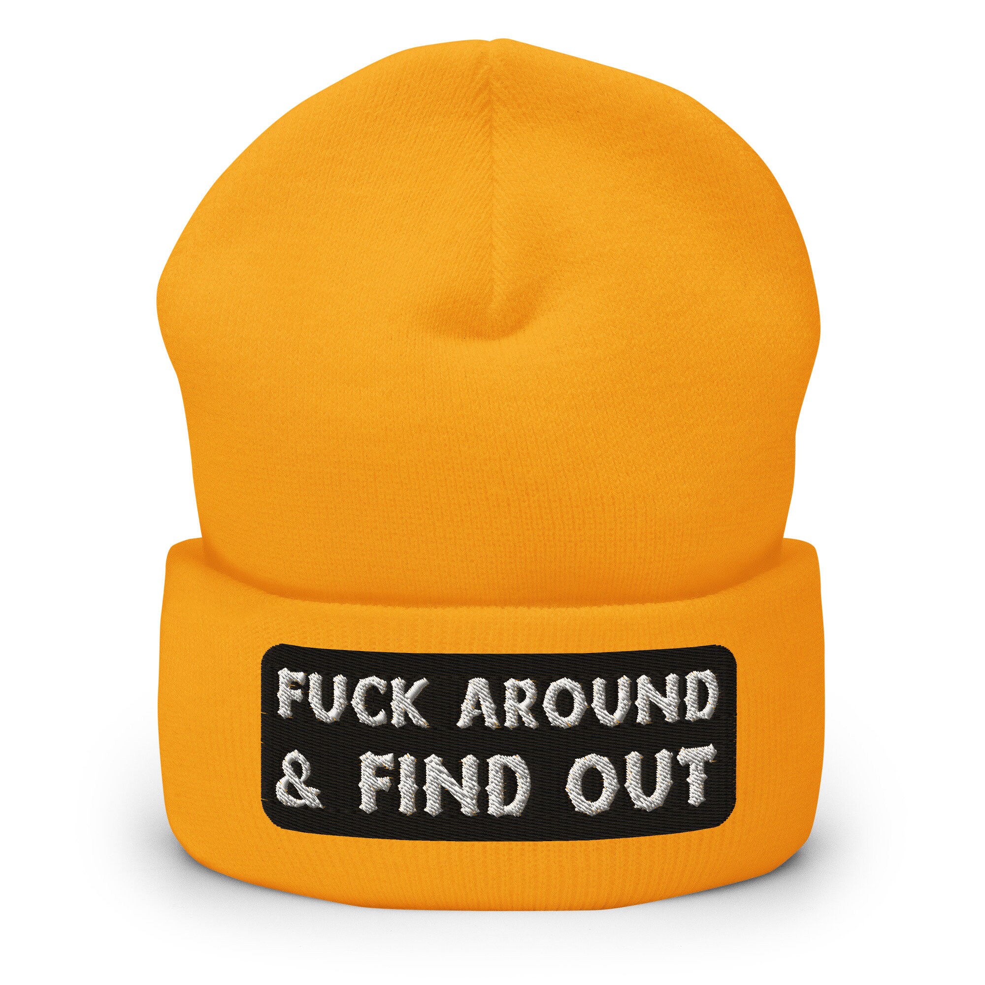 Fck Around And Find Out Bestickte Warme Winter Umgeschlagene Hut fck around and find out bestickte warme winter umgeschlagene hut 4628