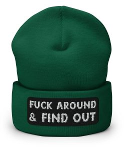 Fck Around And Find Out Bestickte Warme Winter Umgeschlagene Hut fck around and find out bestickte warme winter umgeschlagene hut 7899