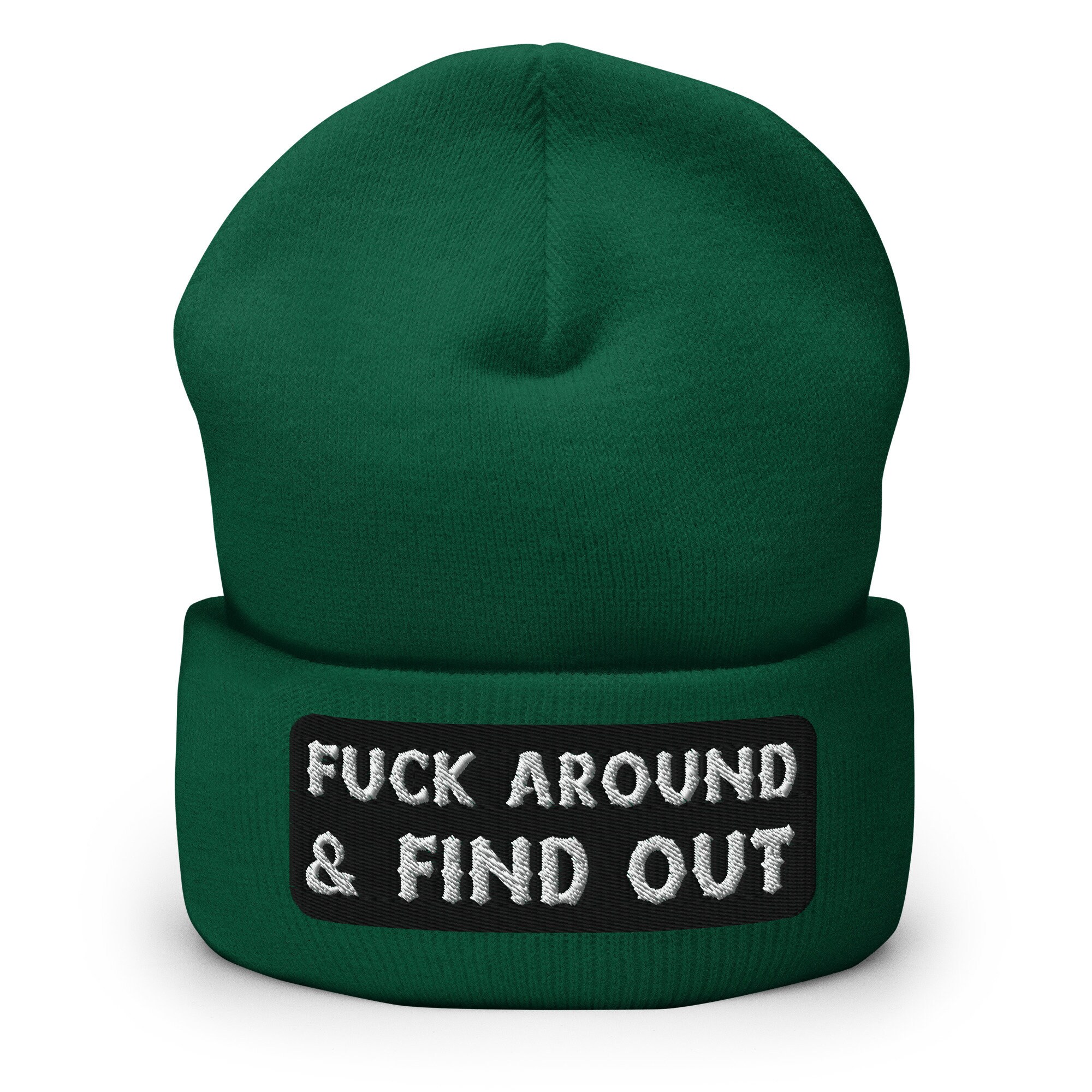 Fck Around And Find Out Bestickte Warme Winter Umgeschlagene Hut fck around and find out bestickte warme winter umgeschlagene hut 7899