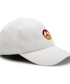 friedenssymbol premium vaterhut gestickte baseballkappe mit hippie logo 5170