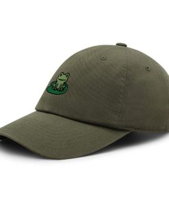 froschteich premium vaterhut gestickte baseballkappe mit froschteich 3616