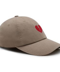 gebrochenes herz premium vaterhut gestickte baumwoll baseballkappe mit symbol 1632