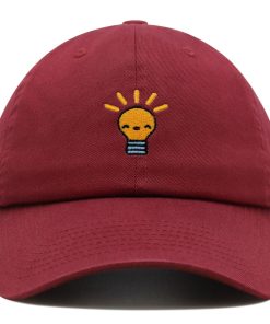 glückliche glühbirne premium vaterhut gestickte baseballkappe mit ideen design 2449