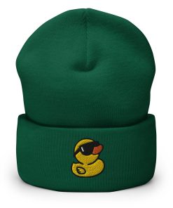 gummiente bestickte warme umgeschlagene hut handgemachte beanie 4015