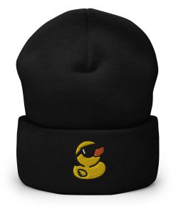 gummiente bestickte warme umgeschlagene hut handgemachte beanie 8895