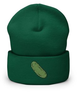 Gurke Bestickte Warme Winter Umgeschlagene Hut Gurkenliebhaber Geschenk gurke bestickte warme winter umgeschlagene hut gurkenliebhaber geschenk 4581