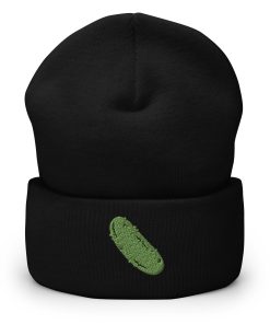 Gurke Bestickte Warme Winter Umgeschlagene Hut Gurkenliebhaber Geschenk gurke bestickte warme winter umgeschlagene hut gurkenliebhaber geschenk 5330