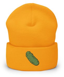 Gurke Bestickte Warme Winter Umgeschlagene Hut Gurkenliebhaber Geschenk gurke bestickte warme winter umgeschlagene hut gurkenliebhaber geschenk 6267