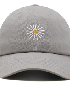 gänseblümchen premium vaterhut gestickte baseballkappe mit weißem blumenmuster 2051