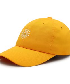 gänseblümchen premium vaterhut gestickte baseballkappe mit weißem blumenmuster 5058