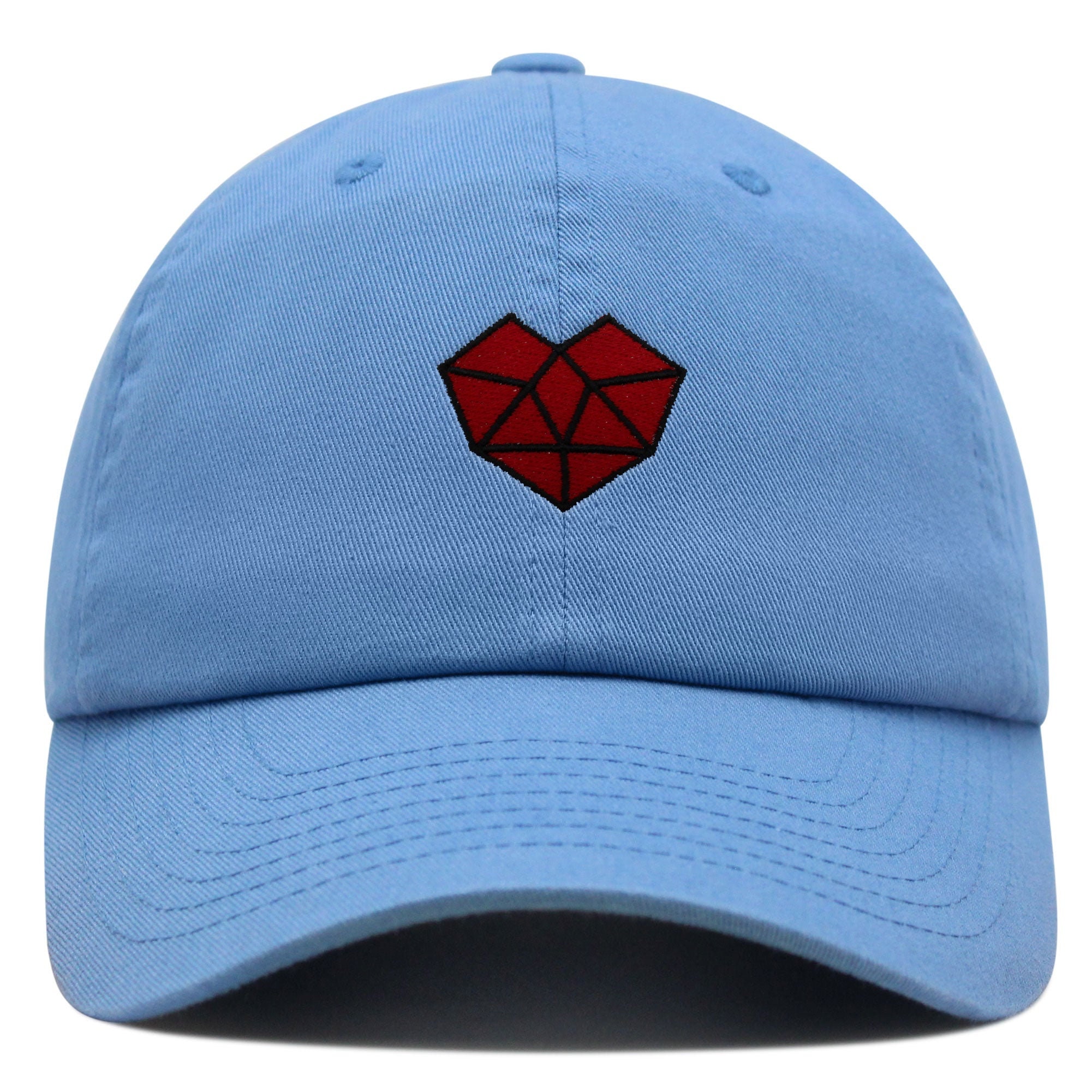 herz premium vaterhut gestickte baseballkappe mit gesundheits und liebes motiv 3820