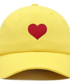 Herz Symbol Premium Vaterhut Gestickte Baumwoll Baseballkappe mit einfachem Herz herz symbol premium vaterhut gestickte baumwoll baseballkappe mit einfachem herz 4322