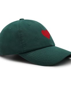 Herz Symbol Premium Vaterhut Gestickte Baumwoll Baseballkappe mit einfachem Herz herz symbol premium vaterhut gestickte baumwoll baseballkappe mit einfachem herz 6581