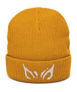 jaig augen bestickte warme winter gerippte beanie 4088