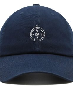 Kompass Premium Vaterhut Gestickte Baseballkappe mit Abenteuer Motiv kompass premium vaterhut gestickte baseballkappe mit abenteuer motiv 2942