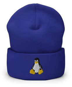 Linux Bestickte Warme Winter Umgeschlagene Hut linux bestickte warme winter umgeschlagene hut 2280