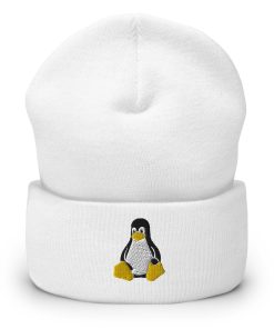 Linux Bestickte Warme Winter Umgeschlagene Hut linux bestickte warme winter umgeschlagene hut 2365