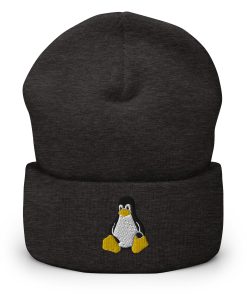 Linux Bestickte Warme Winter Umgeschlagene Hut linux bestickte warme winter umgeschlagene hut 2882