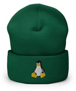 Linux Bestickte Warme Winter Umgeschlagene Hut linux bestickte warme winter umgeschlagene hut 7202