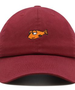 lustiger fisch premium vaterhut gestickte baseballkappe mit witzen und memes 3733