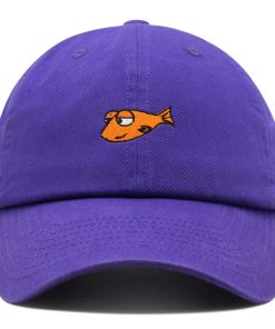 lustiger fisch premium vaterhut gestickte baseballkappe mit witzen und memes 5495