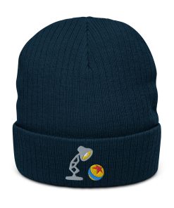 luxo jr lampe bestickte warme winter gerippte beanie 7045