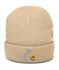 luxo jr lampe bestickte warme winter gerippte beanie 8414