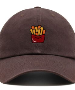 Lächelnde Pommes Frites Premium Vaterhut Gestickte Baseballkappe mit Chips Design lächelnde pommes frites premium vaterhut gestickte baseballkappe mit chips design 2919