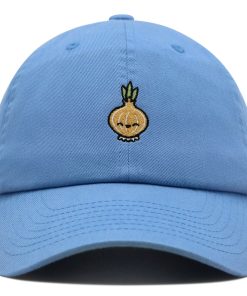 Lächelnde Zwiebel Premium Vaterhut Gestickte Baseballkappe mit veganem Gemüse Design lächelnde zwiebel premium vaterhut gestickte baseballkappe mit veganem gemüse design 6641