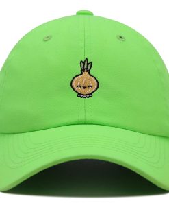 Lächelnde Zwiebel Premium Vaterhut Gestickte Baseballkappe mit veganem Gemüse Design lächelnde zwiebel premium vaterhut gestickte baseballkappe mit veganem gemüse design 6970
